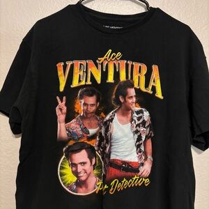Ace Ventura Black Graphic T-Shirt